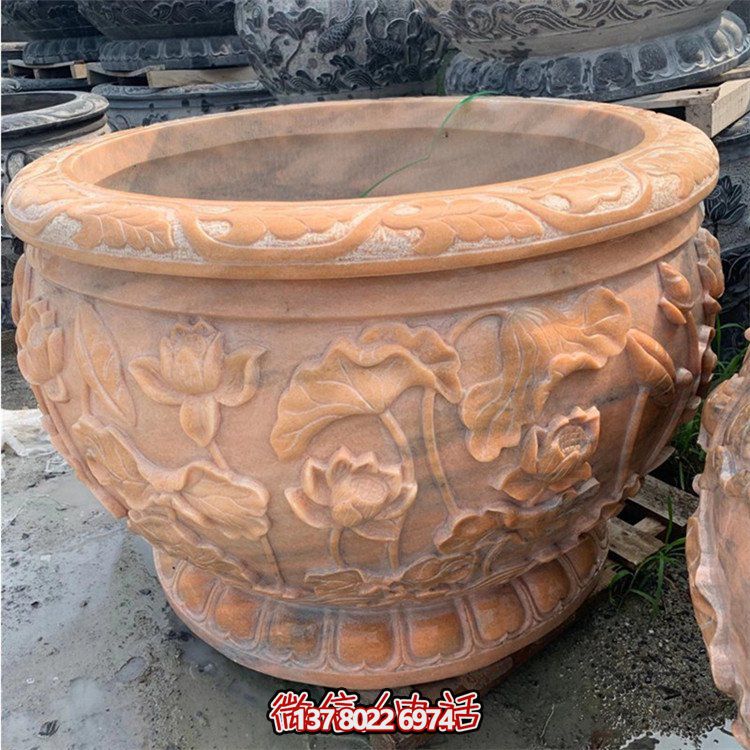 精美仿古大理石石雕擺件，點綴室內庭院，完美裝點魚缸