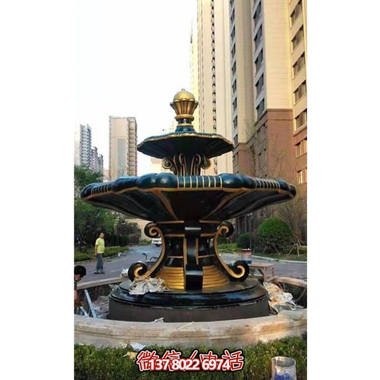 歐式風格石雕大型噴泉雕塑，點綴別墅小區