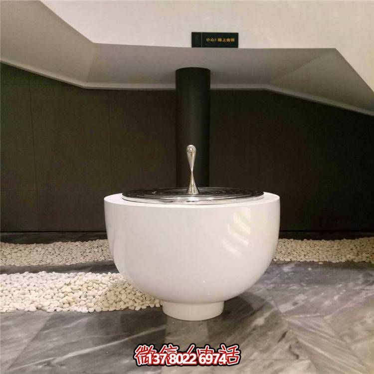 不銹鋼水滴圓盤雕塑，玻璃鋼景觀裝飾