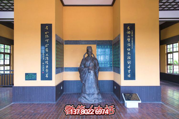 歐陽詢鑄銅雕像，讓歷史文化名人永恒鐫刻