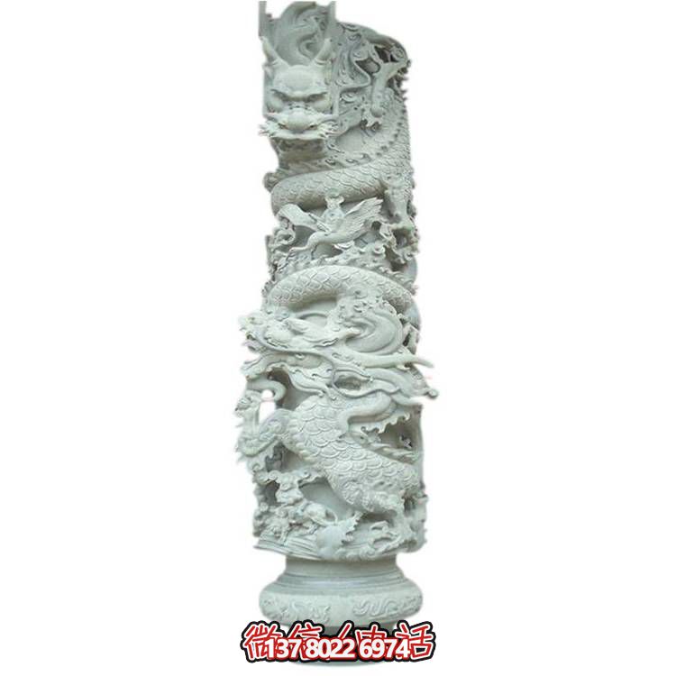 大理石盤龍雕塑，打造完美的室外庭院