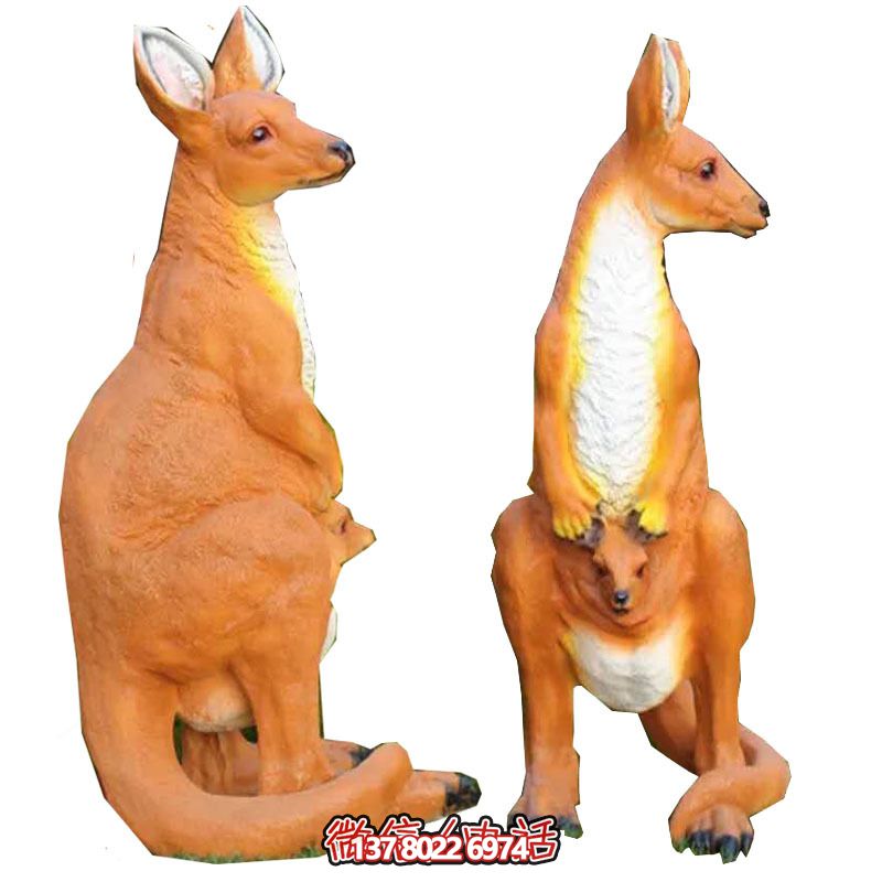 大型袋鼠雕塑，景觀完美打造公園景區