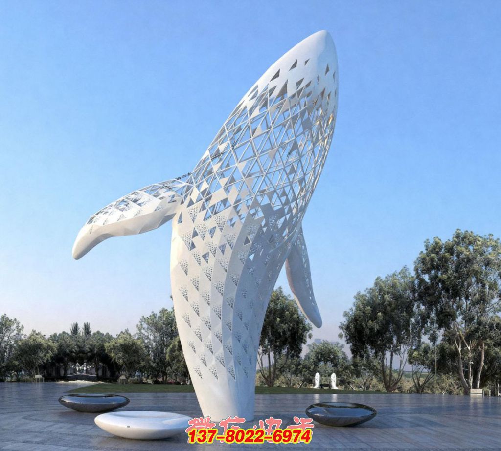 鯨落幻夢(mèng)：不銹鋼編織的景觀(guān)藝術(shù)趣味之境